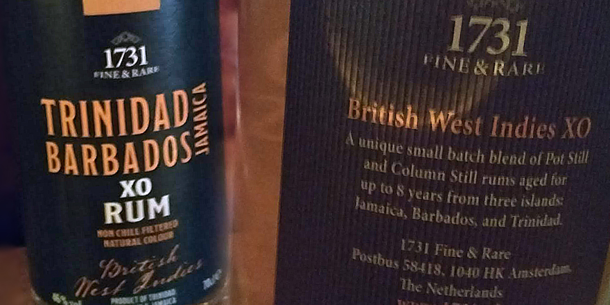 LANGE Pub Rum spezial: 1731 Fine & Rare - British West Indies - Trinidad - Barbados - Jamaica