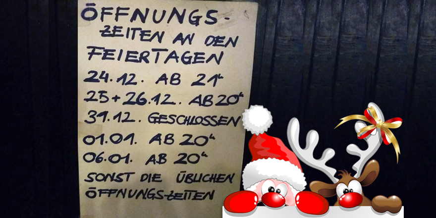 LANGE Öffnungszeiten Weihnachtsfeiertage 2019. Illustration: © BluedarkArt - stock.adobe.com