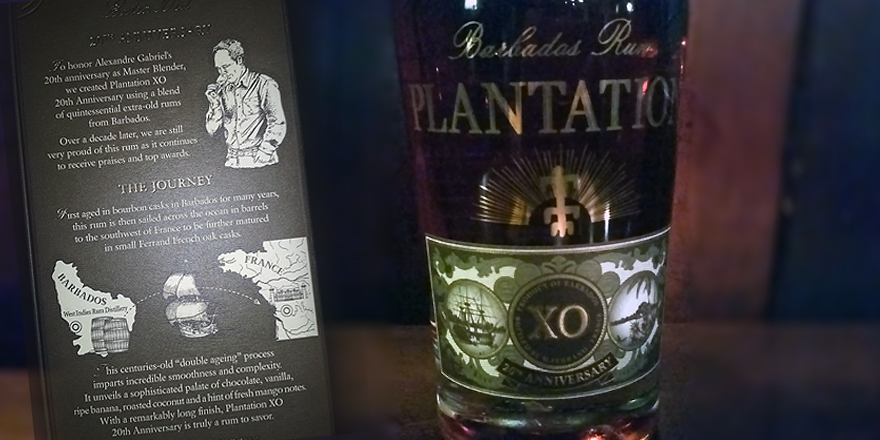 PLANTATION XO 20th Anniversary, Barbados - LANGE Pub Rum spezial