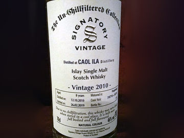 LANGE Whisky des Monats: SIGNATORY VINTAGE Un-Chillfiltered Caol Ila 2010