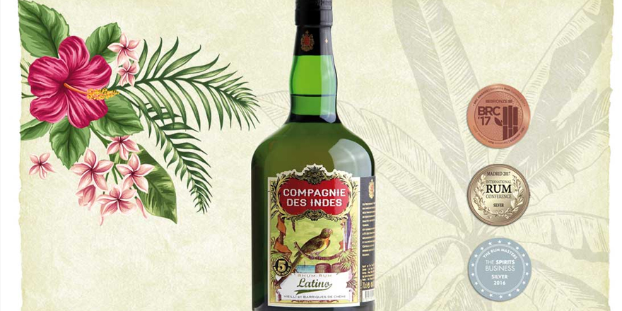 Lange Rum spezial: Compagnie des Indes Latino, Blend Guatemala (60%), Trinidad, Barbados, Guyana