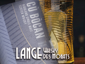 LANGE Pub Wien Whisky des Monats: Cù Bòcan Signature Highland Single Malt Scotch Whisky mit Reifung in Bourbon-, Oloroso Sherry- und nordamerikanischen Eichenfässern