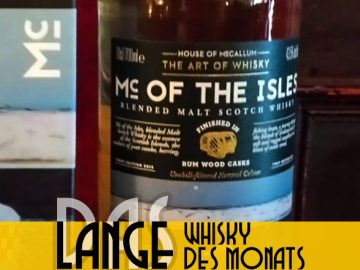 LANGE Pub/Beisl Wien Whisky des Monats: The Art of Whisky: Mc O’ISLES Blended Malt Scotch Whisky von den Inseln mit Rumfass-Finish
