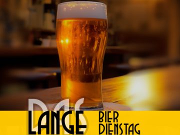 Lange Pub/Beisl Wien Bier Dienstag. Bild: Midjourney